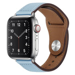 Dây đồng hồ da PU khóa bạc cho Apple Watch Series, 7 45mm / 6&SE&5&4 44mm / 3&2&1 42mm, 7 41mm / 6&SE&5&4 40mm / 3&2&1 38mm