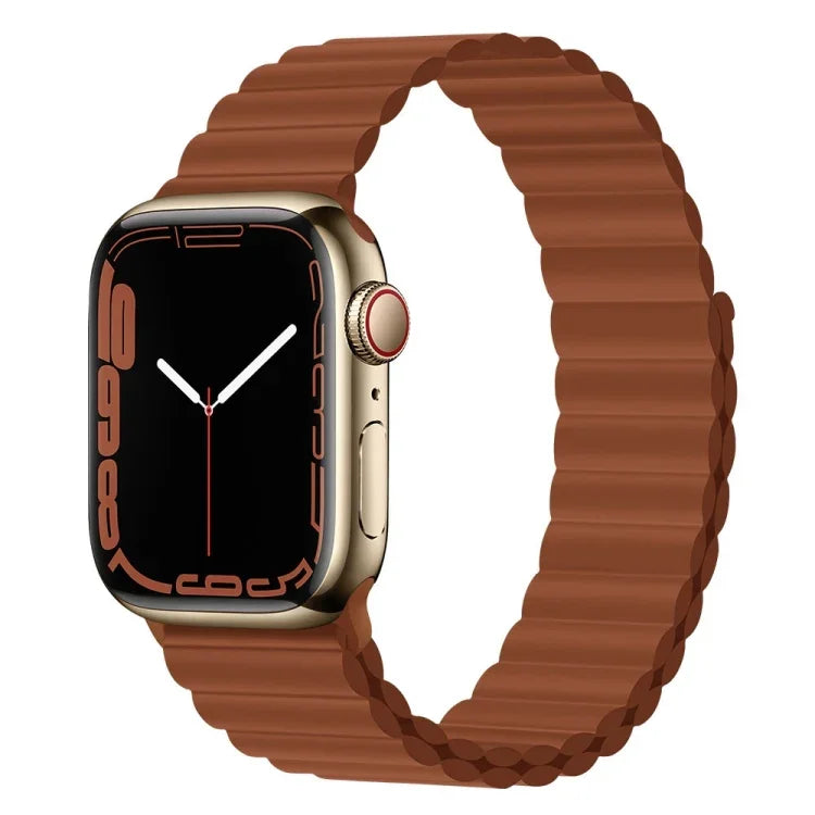 Dây đồng hồ silicone nam châm cho Apple Watch Series, 7 45mm / 6&SE&5&4 44mm / 3&2&1 42mm, 7 41mm / 6&SE&5&4 40mm / 3&2&1 38mm