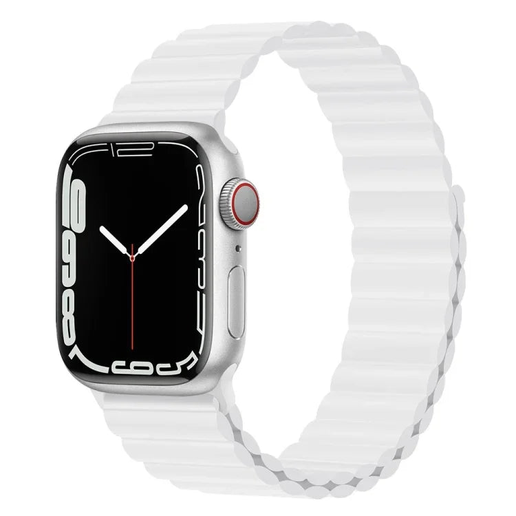 Dây đồng hồ silicone nam châm cho Apple Watch Series, 7 45mm / 6&SE&5&4 44mm / 3&2&1 42mm, 7 41mm / 6&SE&5&4 40mm / 3&2&1 38mm