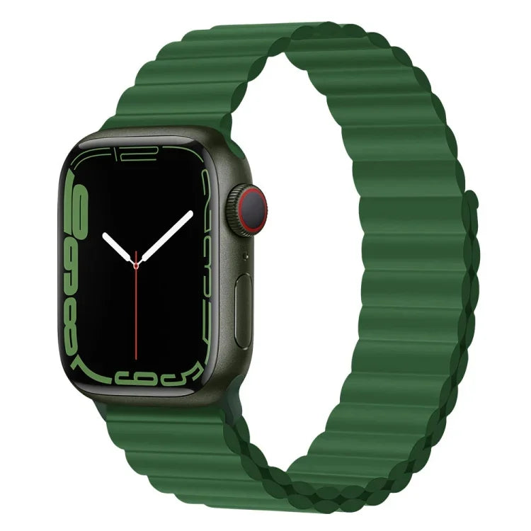 Dây đồng hồ silicone nam châm cho Apple Watch Series, 7 45mm / 6&SE&5&4 44mm / 3&2&1 42mm, 7 41mm / 6&SE&5&4 40mm / 3&2&1 38mm