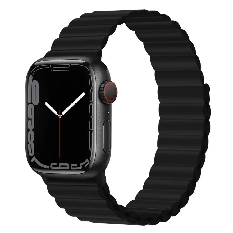 Dây đồng hồ silicone nam châm cho Apple Watch Series, 7 45mm / 6&SE&5&4 44mm / 3&2&1 42mm, 7 41mm / 6&SE&5&4 40mm / 3&2&1 38mm