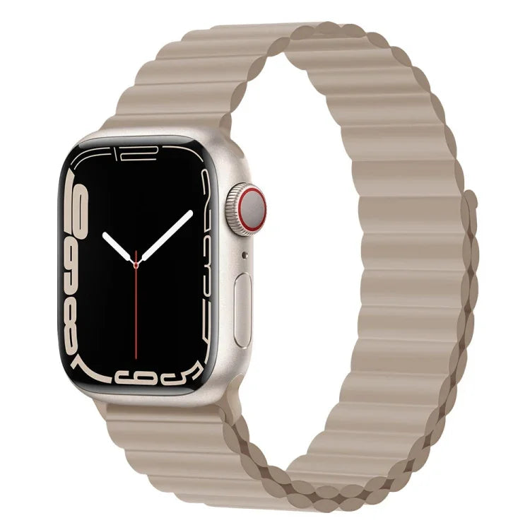 Dây đồng hồ silicone nam châm cho Apple Watch Series, 7 45mm / 6&SE&5&4 44mm / 3&2&1 42mm, 7 41mm / 6&SE&5&4 40mm / 3&2&1 38mm