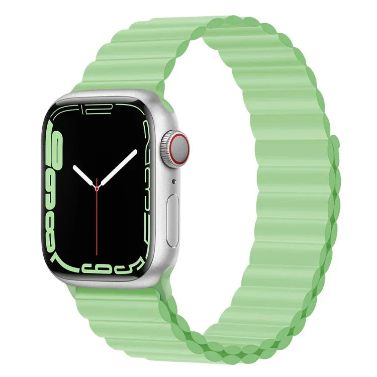 Dây đồng hồ silicone nam châm cho Apple Watch Series, 7 45mm / 6&SE&5&4 44mm / 3&2&1 42mm, 7 41mm / 6&SE&5&4 40mm / 3&2&1 38mm