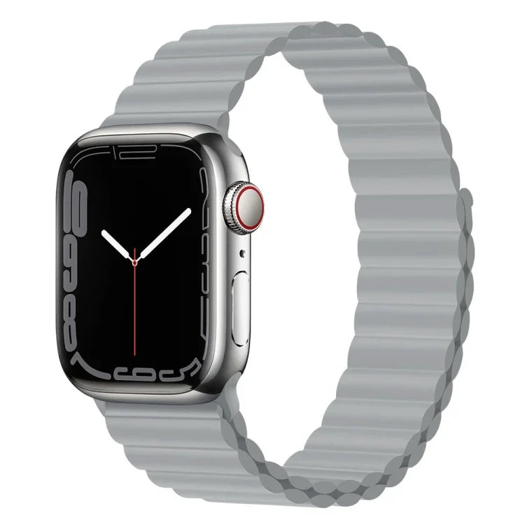 Dây đồng hồ silicone nam châm cho Apple Watch Series, 7 45mm / 6&SE&5&4 44mm / 3&2&1 42mm, 7 41mm / 6&SE&5&4 40mm / 3&2&1 38mm