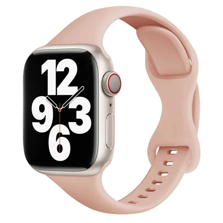 Dây đồng hồ khóa bướm eo nhỏ cho Apple Watch Series, 7 45mm / 6&SE&5&4 44mm / 3&2&1 42mm, 7 41mm / 6&SE&5&4 40mm / 3&2&1 38mm