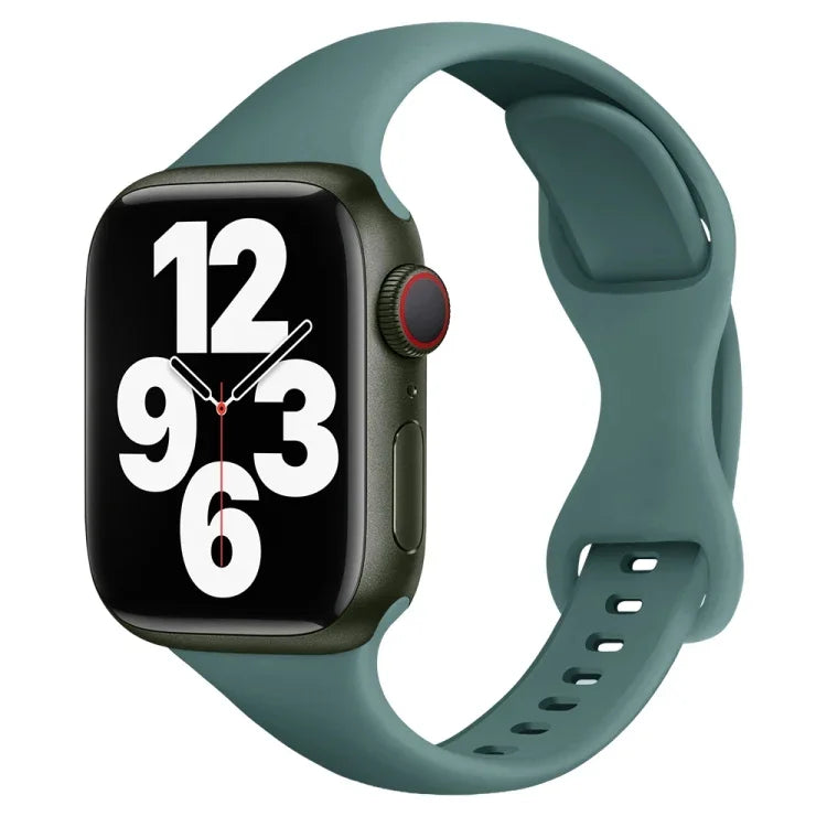 Dây đồng hồ khóa bướm eo nhỏ cho Apple Watch Series, 7 45mm / 6&SE&5&4 44mm / 3&2&1 42mm, 7 41mm / 6&SE&5&4 40mm / 3&2&1 38mm