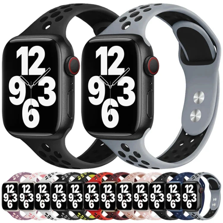 Dây đồng hồ eo nhỏ đinh đôi cho Apple Watch Series, 7 45mm / 6&SE&5&4 44mm / 3&2&1 42mm, 7 41mm / 6&SE&5&4 40mm / 3&2&1 38mm