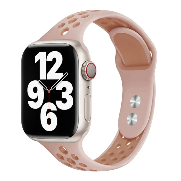Dây đồng hồ eo nhỏ đinh đôi cho Apple Watch Series, 7 45mm / 6&SE&5&4 44mm / 3&2&1 42mm, 7 41mm / 6&SE&5&4 40mm / 3&2&1 38mm