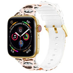 Dây đồng hồ in màu khóa vuông cho Apple Watch Series, 7 45mm / 6&SE&5&4 44mm / 3&2&1 42mm, 7 41mm / 6&SE&5&4 40mm / 3&2&1 38mm