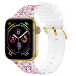 Dây đồng hồ in màu khóa vuông cho Apple Watch Series, 7 45mm / 6&SE&5&4 44mm / 3&2&1 42mm, 7 41mm / 6&SE&5&4 40mm / 3&2&1 38mm