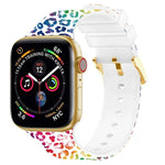 Dây đồng hồ in màu khóa vuông cho Apple Watch Series, 7 45mm / 6&SE&5&4 44mm / 3&2&1 42mm, 7 41mm / 6&SE&5&4 40mm / 3&2&1 38mm