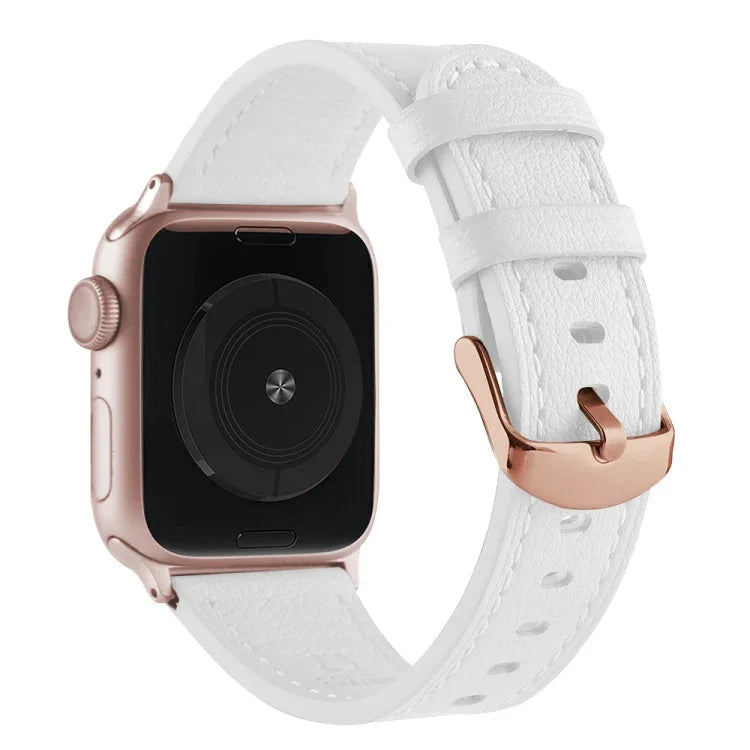 Dây đồng hồ da thật đa năng cho Apple Watch Series, 7 45mm / 6&SE&5&4 44mm / 3&2&1 42mm, 7 41mm / 6&SE&5&4 40mm / 3&2&1 38mm