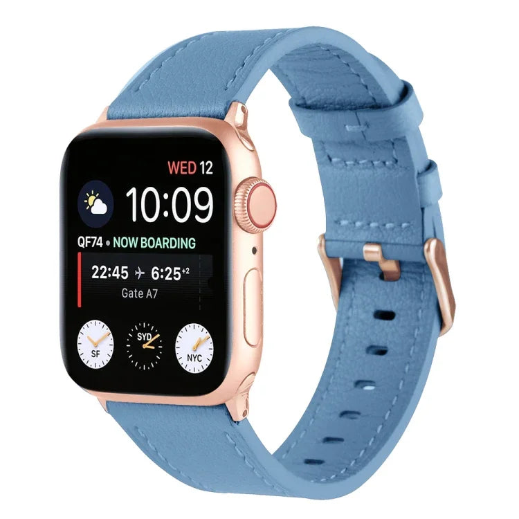 Dây đồng hồ da thật đa năng cho Apple Watch Series, 7 45mm / 6&SE&5&4 44mm / 3&2&1 42mm, 7 41mm / 6&SE&5&4 40mm / 3&2&1 38mm