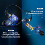 Tai nghe thể thao in-ear 3.5mm driver đồng QKZ SK7 có dây stereo HIFI, có mic