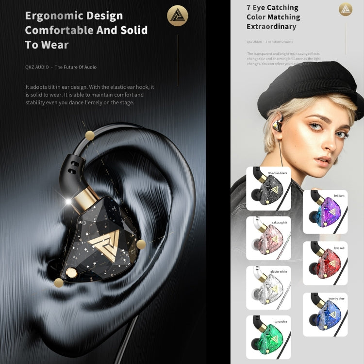 Tai nghe thể thao in-ear 3.5mm động QKZ SK8 HIFI monitor, có mic