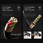 Tai nghe thể thao in-ear 3.5mm động QKZ SK8 HIFI monitor, có mic