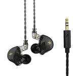 Tai nghe in-ear thể thao có dây điều khiển cắm QKZ ZXT stereo HIFI stage monitor, phiên bản tiêu chuẩn, có mic