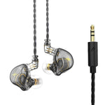 Tai nghe in-ear thể thao có dây điều khiển cắm QKZ ZXT stereo HIFI stage monitor, phiên bản tiêu chuẩn, có mic