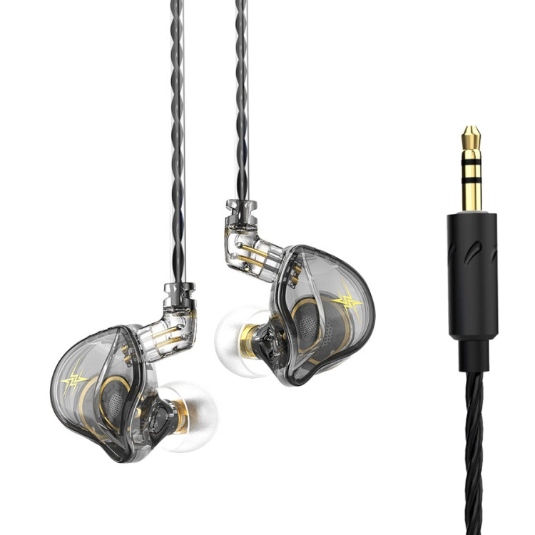 Tai nghe in-ear thể thao có dây điều khiển cắm QKZ ZXT stereo HIFI stage monitor, phiên bản tiêu chuẩn, có mic