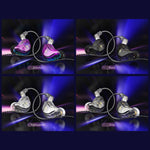Tai nghe in-ear thể thao có dây điều khiển cắm QKZ ZXT stereo HIFI stage monitor, phiên bản tiêu chuẩn, có mic