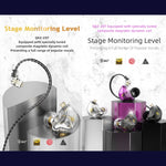 Tai nghe in-ear thể thao có dây điều khiển cắm QKZ ZXT stereo HIFI stage monitor, phiên bản tiêu chuẩn, có mic