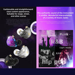 Tai nghe in-ear thể thao có dây điều khiển cắm QKZ ZXT stereo HIFI stage monitor, phiên bản tiêu chuẩn, có mic