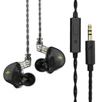 Tai nghe in-ear thể thao có dây điều khiển cắm QKZ ZXT stereo HIFI stage monitor, phiên bản tiêu chuẩn, có mic