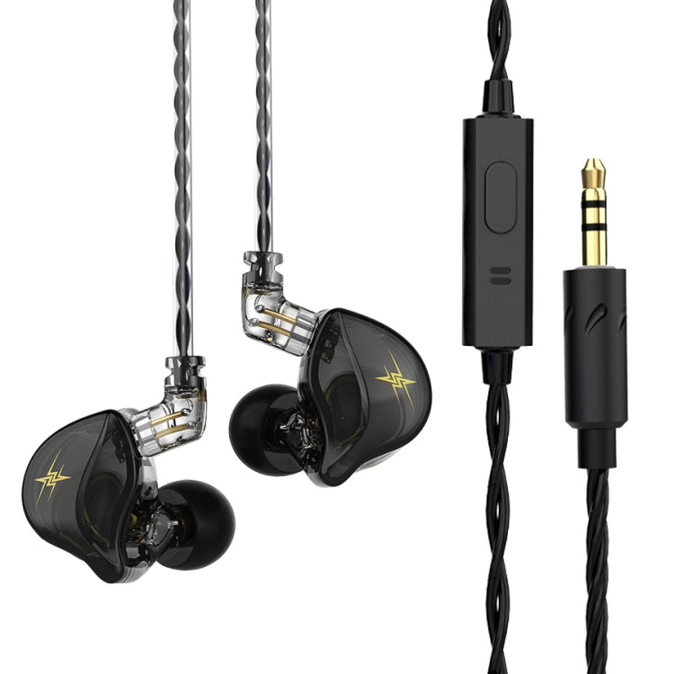 Tai nghe in-ear thể thao có dây điều khiển cắm QKZ ZXT stereo HIFI stage monitor, phiên bản tiêu chuẩn, có mic