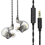 Tai nghe in-ear thể thao có dây điều khiển cắm QKZ ZXT stereo HIFI stage monitor, phiên bản tiêu chuẩn, có mic