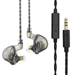 Tai nghe in-ear thể thao có dây điều khiển cắm QKZ ZXT stereo HIFI stage monitor, phiên bản tiêu chuẩn, có mic
