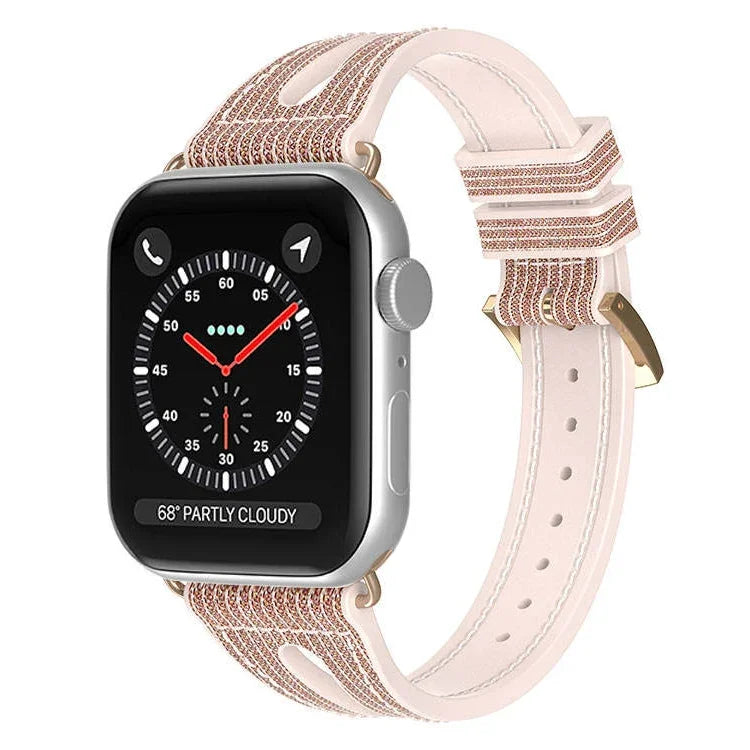 Dây đồng hồ mảnh lấp lánh cho Apple Watch Series, 7 45mm / 6&SE&5&4 44mm / 3&2&1 42mm, 7 41mm / 6&SE&5&4 40mm / 3&2&1 38mm