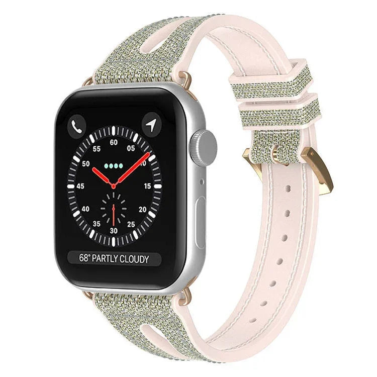 Dây đồng hồ mảnh lấp lánh cho Apple Watch Series, 7 45mm / 6&SE&5&4 44mm / 3&2&1 42mm, 7 41mm / 6&SE&5&4 40mm / 3&2&1 38mm