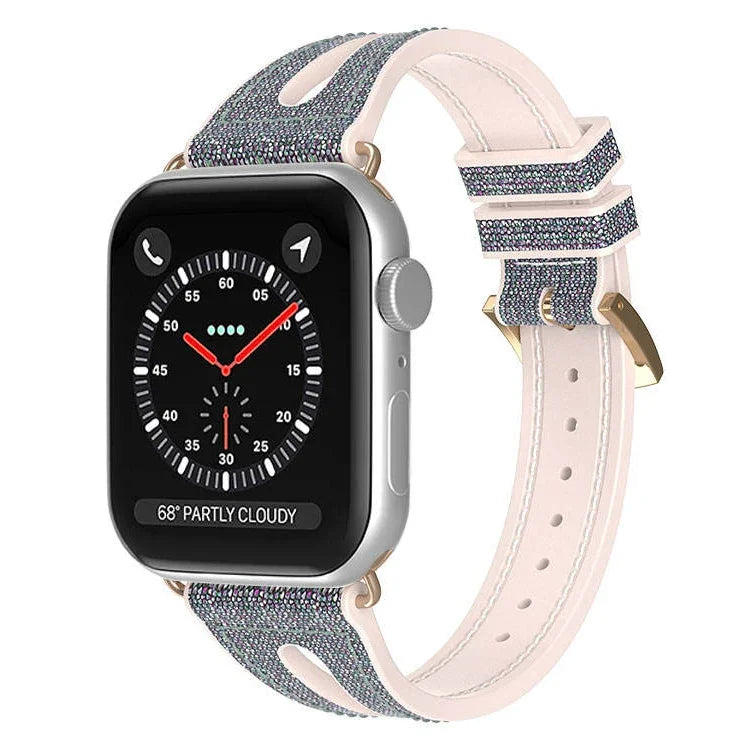 Dây đồng hồ mảnh lấp lánh cho Apple Watch Series, 7 45mm / 6&SE&5&4 44mm / 3&2&1 42mm, 7 41mm / 6&SE&5&4 40mm / 3&2&1 38mm