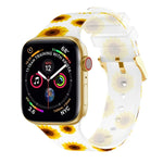 Dây đồng hồ trong suốt khóa vuông cho Apple Watch Series, 7 45mm / 6&SE&5&4 44mm / 3&2&1 42mm, 7 41mm / 6&SE&5&4 40mm / 3&2&1 38mm