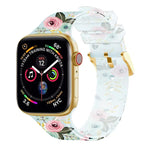 Dây đồng hồ trong suốt khóa vuông cho Apple Watch Series, 7 45mm / 6&SE&5&4 44mm / 3&2&1 42mm, 7 41mm / 6&SE&5&4 40mm / 3&2&1 38mm