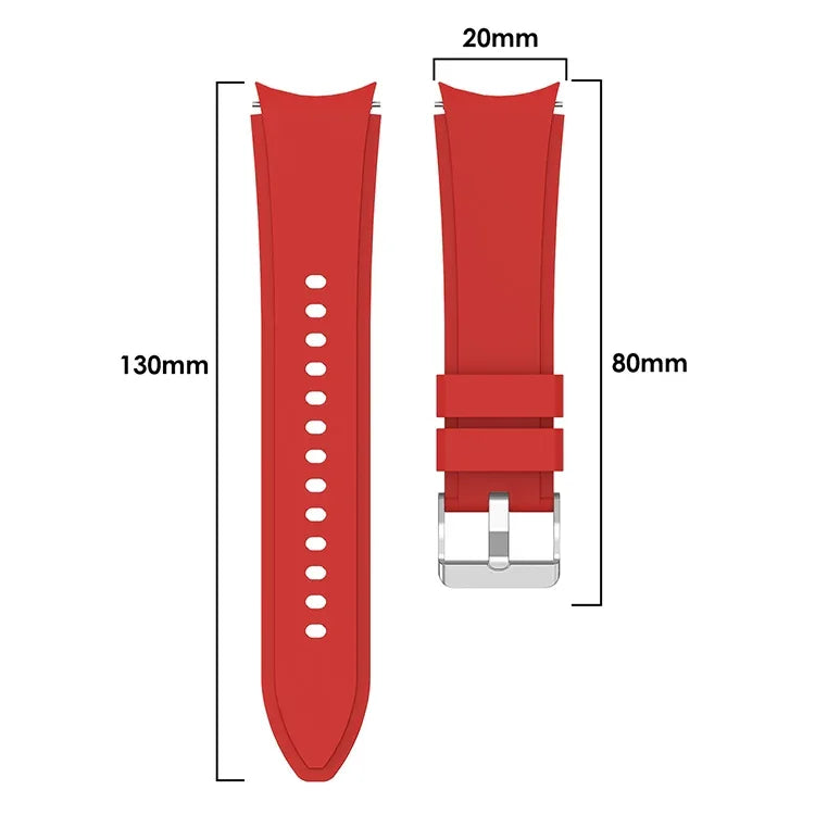 Dây đồng hồ silicone mm, Dành cho Samsung Galaxy Watch 5 40mm, Dành cho Samsung Galaxy Watch 5 Pro 45mm
