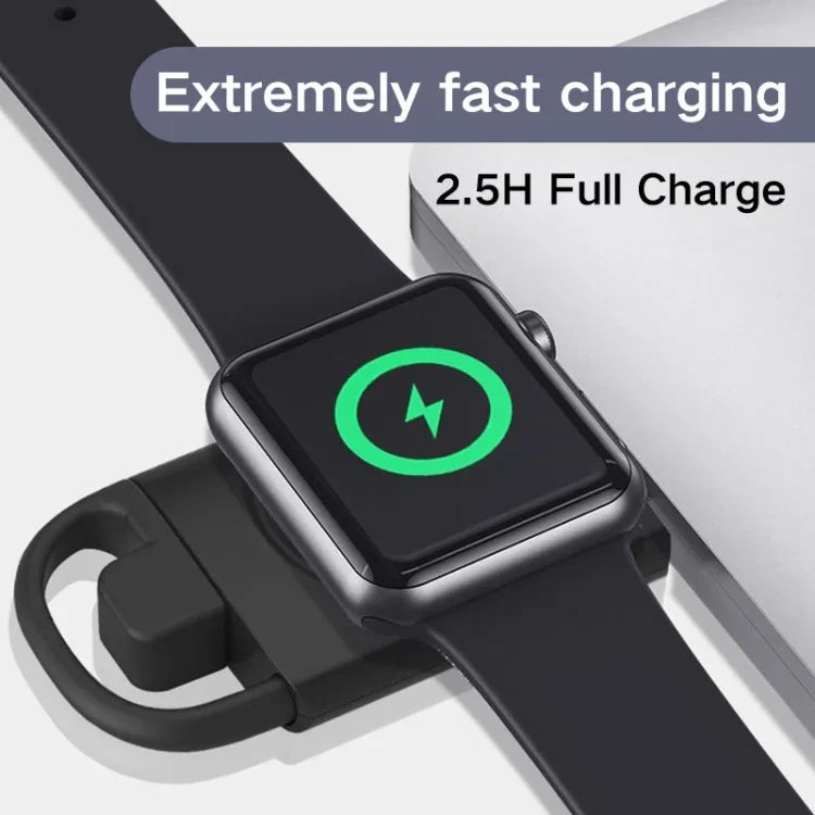 Sạc đồng hồ thông minh không dây di động T09-A Dual USB cho Apple Watch Series, Dành cho Apple Watch Series