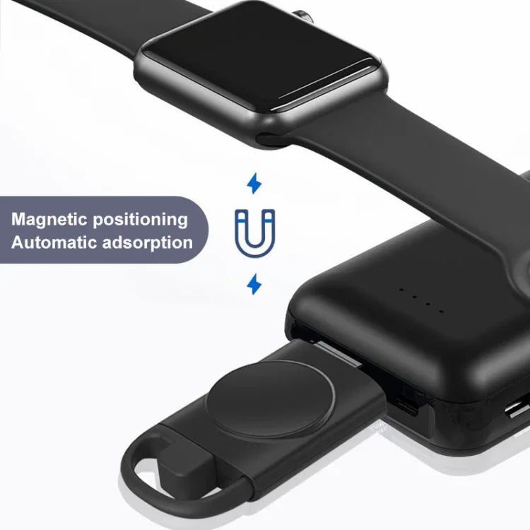 Sạc đồng hồ thông minh không dây di động T09-A Dual USB cho Apple Watch Series, Dành cho Apple Watch Series
