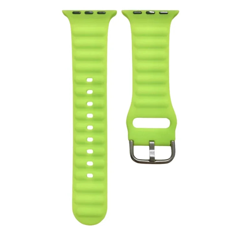 Dây đồng hồ silicone màu đơn cho Apple Watch Series, 7 45mm / 6&SE&5&4 44mm / 3&2&1 42mm, 7 41mm / 6&SE&5&4 40mm / 3&2&1 38mm