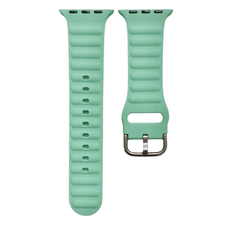 Dây đồng hồ silicone màu đơn cho Apple Watch Series, 7 45mm / 6&SE&5&4 44mm / 3&2&1 42mm, 7 41mm / 6&SE&5&4 40mm / 3&2&1 38mm