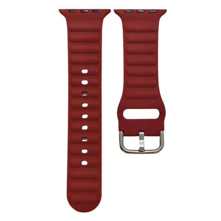 Dây đồng hồ silicone màu đơn cho Apple Watch Series, 7 45mm / 6&SE&5&4 44mm / 3&2&1 42mm, 7 41mm / 6&SE&5&4 40mm / 3&2&1 38mm