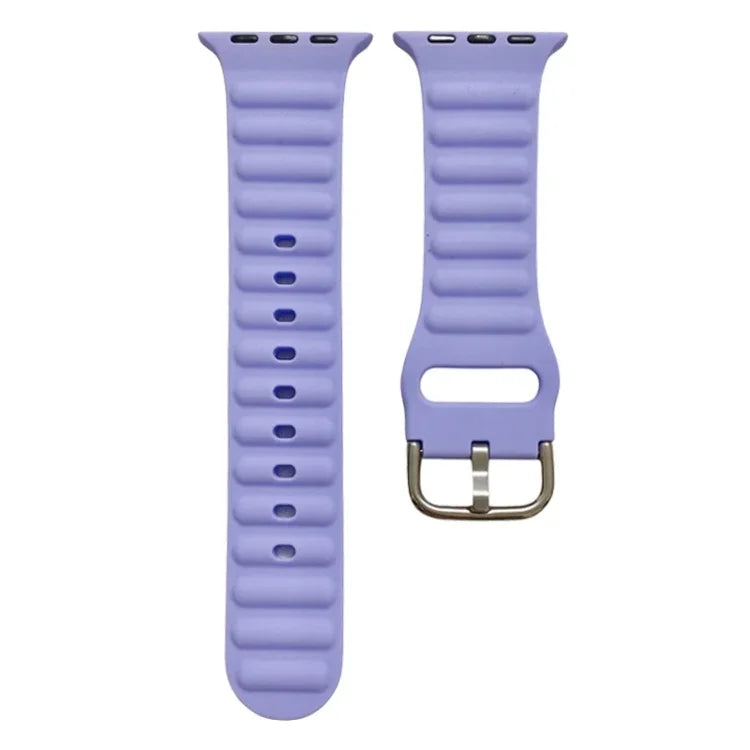 Dây đồng hồ silicone màu đơn cho Apple Watch Series, 7 45mm / 6&SE&5&4 44mm / 3&2&1 42mm, 7 41mm / 6&SE&5&4 40mm / 3&2&1 38mm