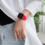 Dây đồng hồ silicone màu đơn cho Apple Watch Series, 7 45mm / 6&SE&5&4 44mm / 3&2&1 42mm, 7 41mm / 6&SE&5&4 40mm / 3&2&1 38mm