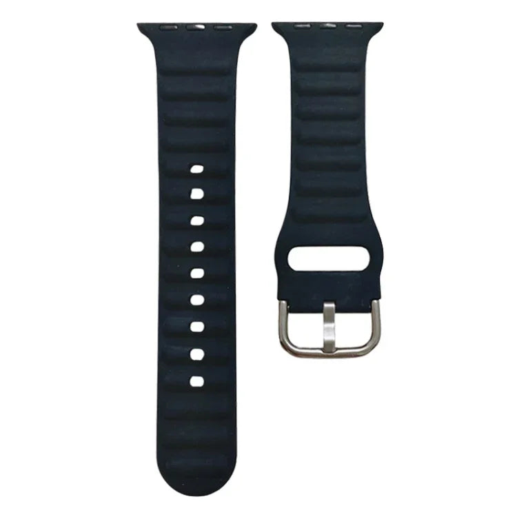 Dây đồng hồ silicone màu đơn cho Apple Watch Series, 7 45mm / 6&SE&5&4 44mm / 3&2&1 42mm, 7 41mm / 6&SE&5&4 40mm / 3&2&1 38mm