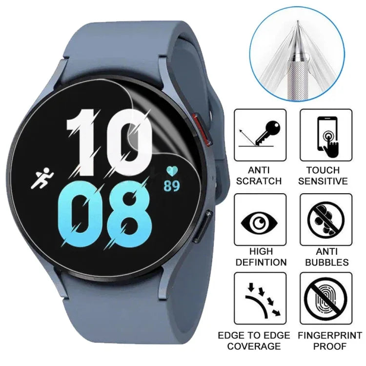 Miếng dán bảo vệ màn hình đồng hồ Hydrogel mềm, dành cho Samsung Galaxy Watch5 44mm