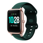 For Xiaomi Haylou Smart Watch LS01 19mm Butterfly Buckle Silicone Watch Band