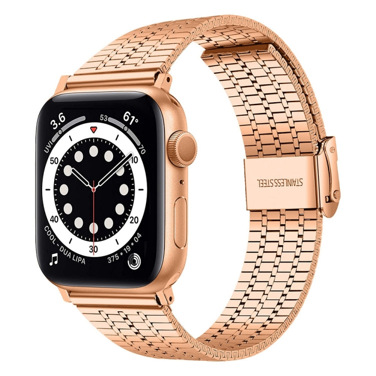 Dây đồng hồ thép cho Apple Watch Series, 7 45mm / 6&SE&5&4 44mm / 3&2&1 42mm, 7 41mm / 6&SE&5&4 40mm / 3&2&1 38mm