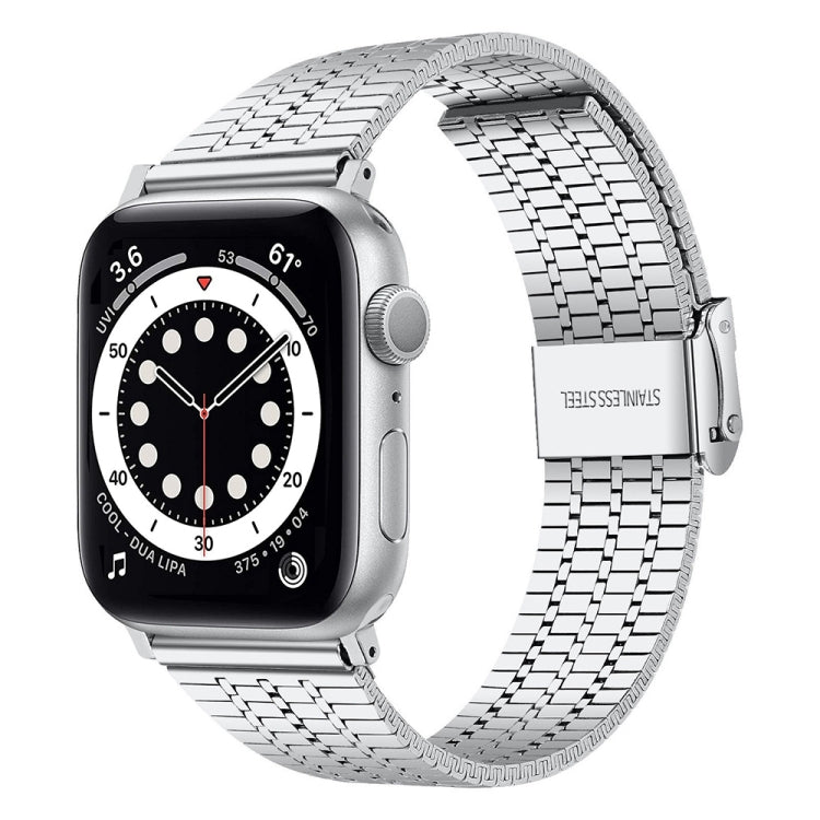 Dây đồng hồ thép cho Apple Watch Series, 7 45mm / 6&SE&5&4 44mm / 3&2&1 42mm, 7 41mm / 6&SE&5&4 40mm / 3&2&1 38mm