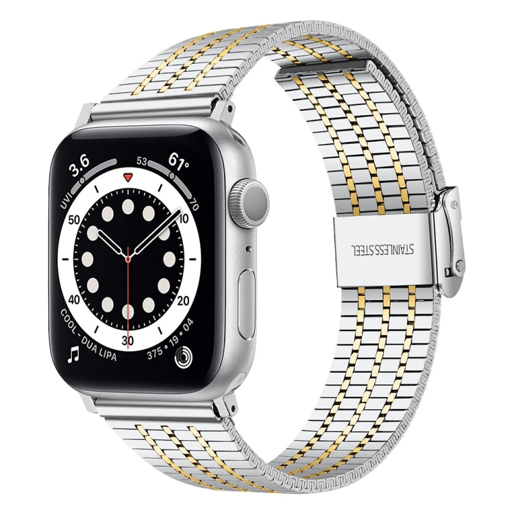 Dây đồng hồ thép cho Apple Watch Series, 7 45mm / 6&SE&5&4 44mm / 3&2&1 42mm, 7 41mm / 6&SE&5&4 40mm / 3&2&1 38mm