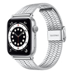 Dây đồng hồ thép cho Apple Watch Series, 7 45mm / 6&SE&5&4 44mm / 3&2&1 42mm, 7 41mm / 6&SE&5&4 40mm / 3&2&1 38mm